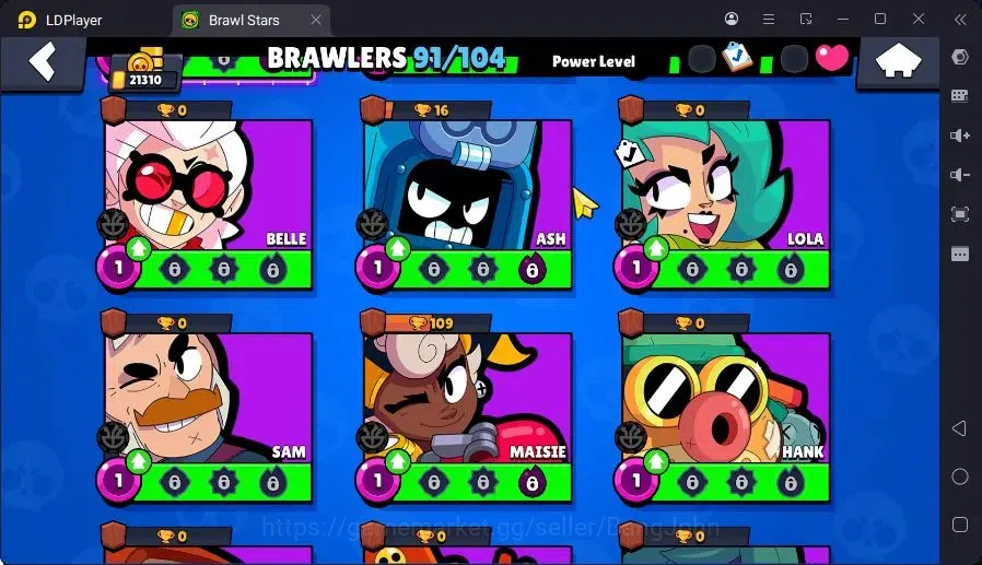 Brawl Stars Accounts Trophy 21310|22 Max Hc|6 Hc(Rico,Sc Poco,Kenji,Nita,Mortis,Bm Poco),12Legend,13Mythic skin|14599 14