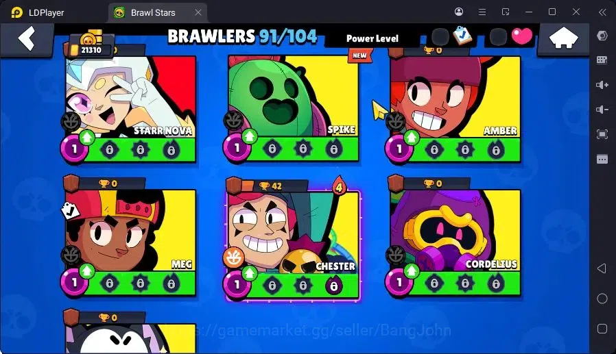 Brawl Stars Accounts Trophy 21310|22 Max Hc|6 Hc(Rico,Sc Poco,Kenji,Nita,Mortis,Bm Poco),12Legend,13Mythic skin|14599 19