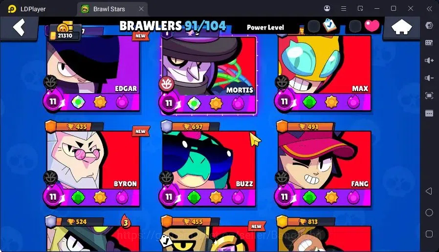 Brawl Stars Accounts Trophy 21310|22 Max Hc|6 Hc(Rico,Sc Poco,Kenji,Nita,Mortis,Bm Poco),12Legend,13Mythic skin|14599 6