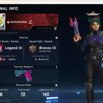 Blood Strike Accounts Collab Skin ASIA|Eternal Gun:DesertEagle|5 Collab Gun: [TR&7DS]|1 Limited Gun|2 Ultra Gun|8 Legendary