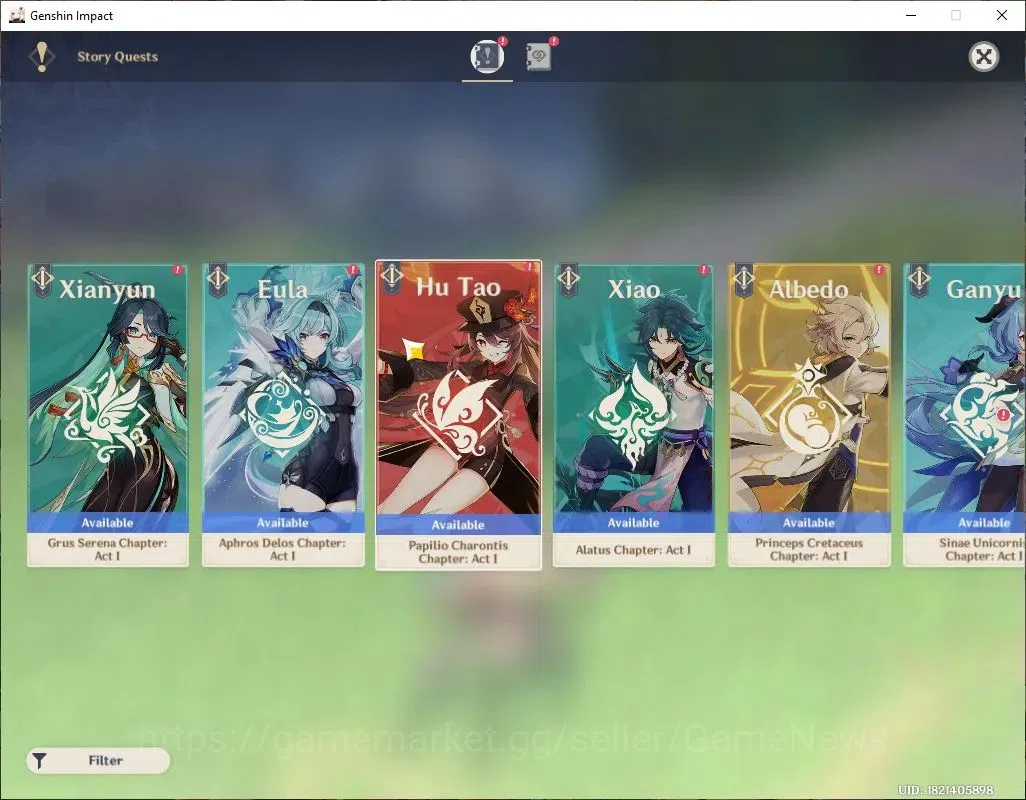 Genshin Impact Accounts Asia|AR 44|2 Limit +20(*4Character)|Lauma,Varesa,| image 11