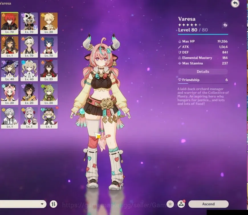 Genshin Impact Accounts Asia|AR 44|2 Limit +20(*4Character)|Lauma,Varesa,| image 3
