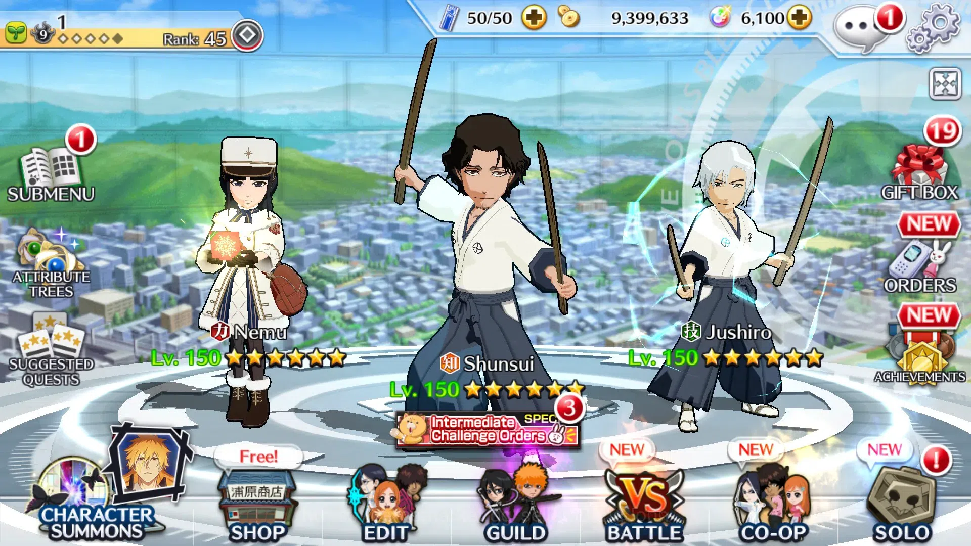 Bleach: Brave Souls Accounts Starter GLOBAL |39K BP+6K Orb|Fresh Story|Shunsui SRA,Renji TYBW25,Nemu Cm24,Byakuya 1