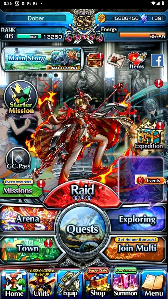 Grand Summoners Accounts Global| Rank 46 | 1.391 Crystal | 10 Ascend | Chlo image 1