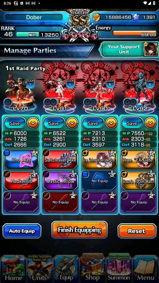 Grand Summoners Accounts Global| Rank 46 | 1.391 Crystal | 10 Ascend | Chlo image 4
