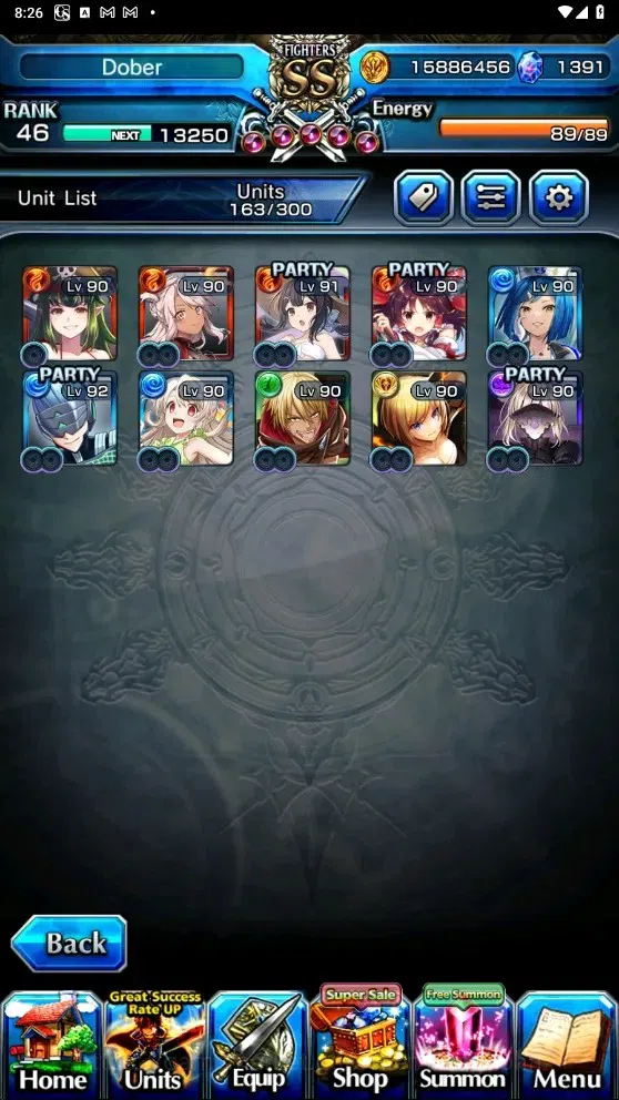 Grand Summoners Accounts Global| Rank 46 | 1.391 Crystal | 10 Ascend | Chlo image 5