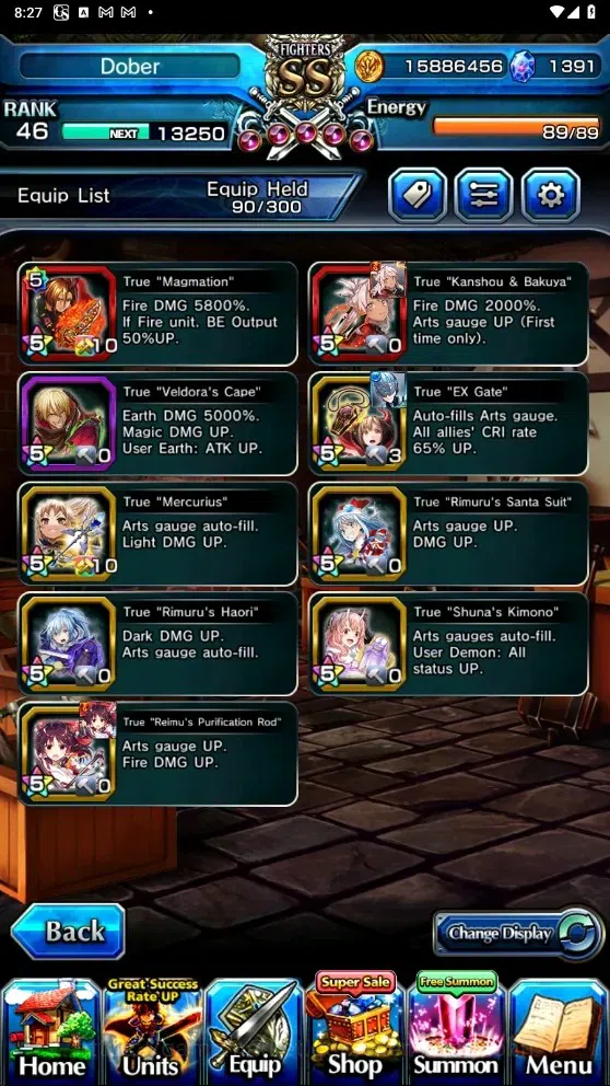 Grand Summoners Accounts Global| Rank 46 | 1.391 Crystal | 10 Ascend | Chlo image 8