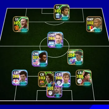 eFootball Accounts High-End Kolektif 3201 Rooney x Matheus x Aguero blitz x Mourinho new