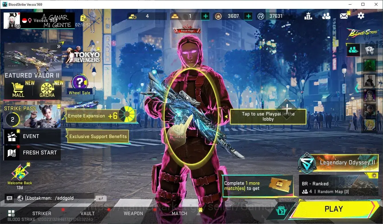 Blood Strike Accounts ASIA|Collab 7DS (Kar98k,QBZ95)|13 Ultra(HANK,ETHAN image 1