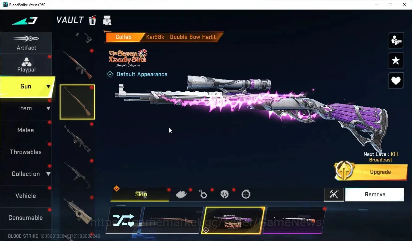 Blood Strike Accounts ASIA|Collab 7DS (Kar98k,QBZ95)|13 Ultra(HANK,ETHAN image 8