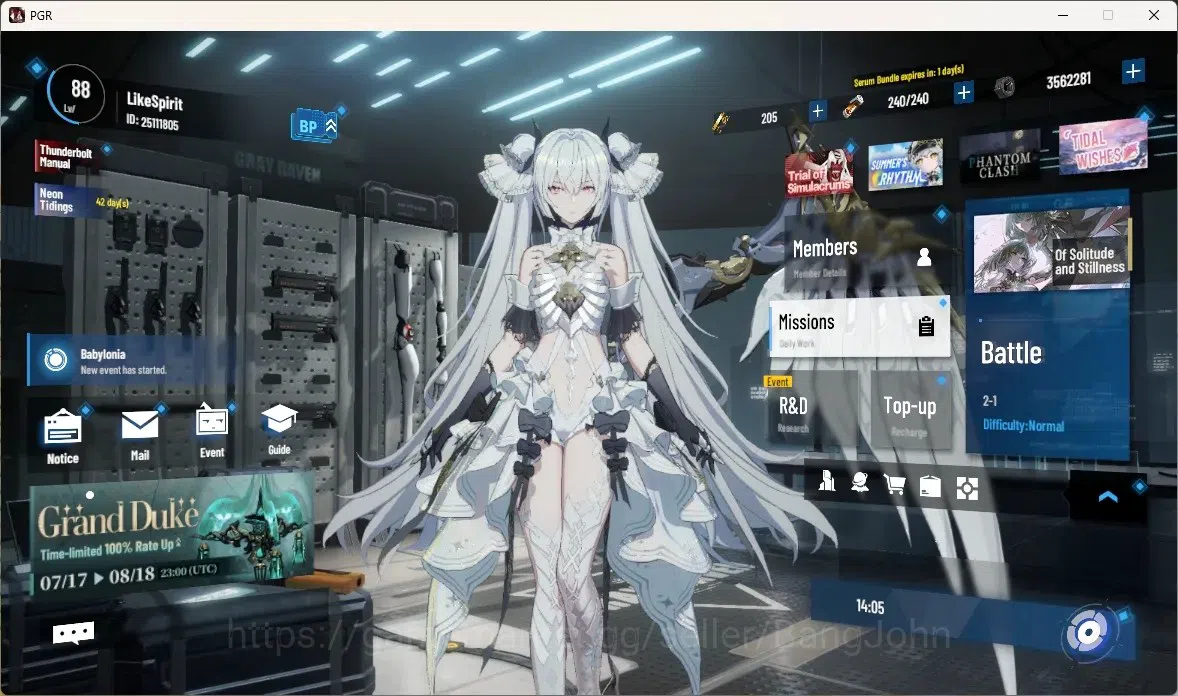 Punishing: Gray Raven Accounts End-Game ASIA|Lv.88|[Kamui A,Lucia CW,Luna O(Coat),Lilith D,Nirvatia D,Lucia IC,Teddy 1