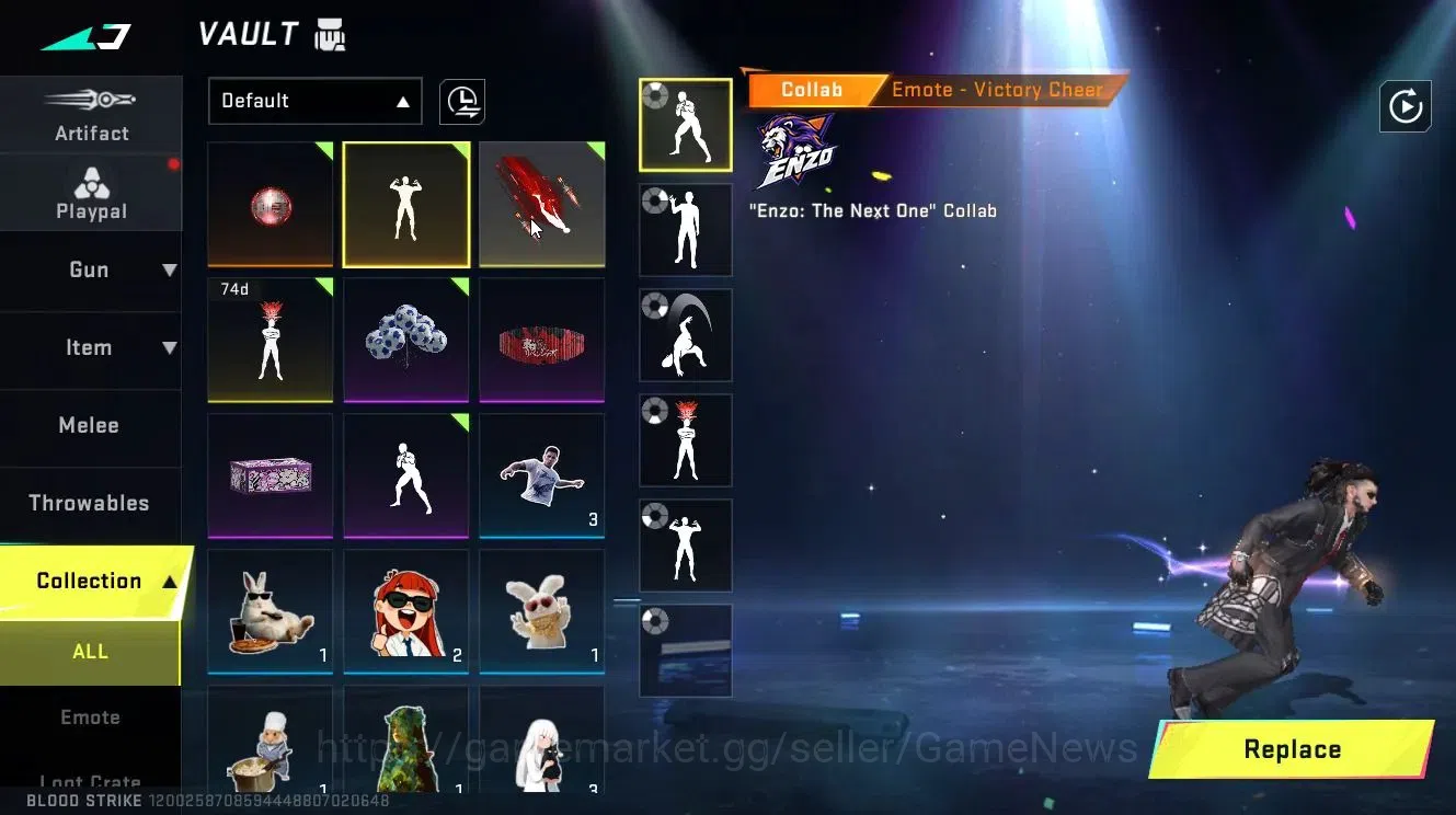 Blood Strike Accounts Collab Skin ASIA|KEN-Enzo,+TokRev[MCX]|ULTRA [ZERO-Agent Zero M4A1,TalonKnife-Sanctum,etc|LMT 18