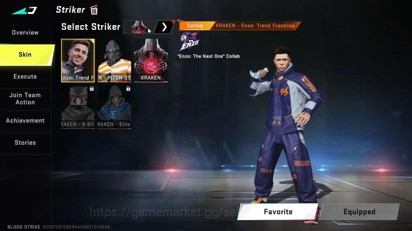 Blood Strike Accounts Collab Skin ASIA|KEN-Enzo,+TokRev[MCX]|ULTRA [ZERO-Agent Zero M4A1,TalonKnife-Sanctum,etc|LMT 8
