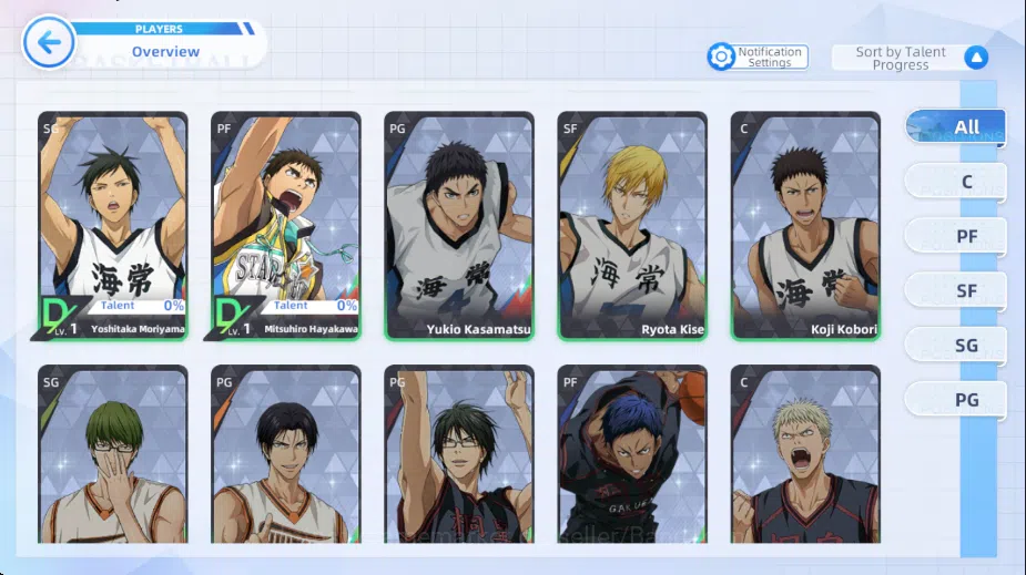Kuroko's Basketball Street Rivals Accounts SEA|SV20|Lv 22|Shun Izuki A1,Taiga Kagami A1,Junpe image 2