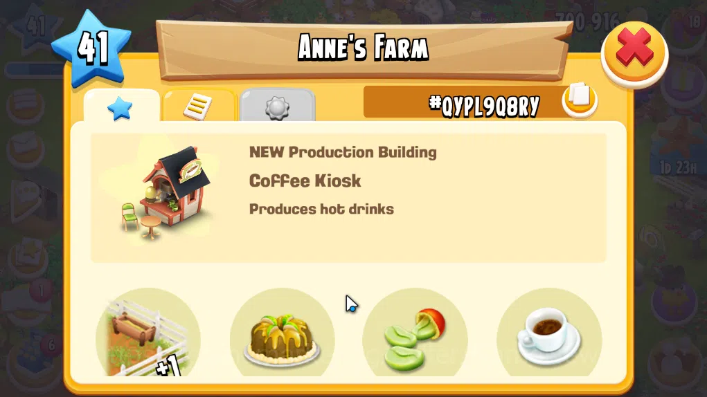 Hay Day Accounts Level 41 | Barn Storage 1100 + Silo Storage 625 | 700k Coins, 38 Diamonds |CN ON|Log Supercell ID|Take 11