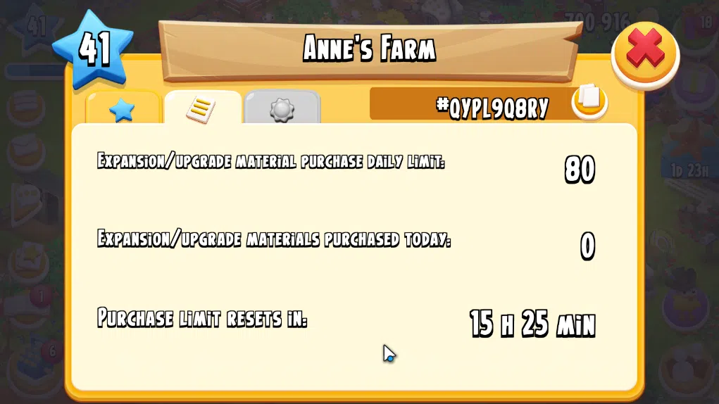Hay Day Accounts Level 41 | Barn Storage 1100 + Silo Storage 625 | 700k Coins, 38 Diamonds |CN ON|Log Supercell ID|Take 14