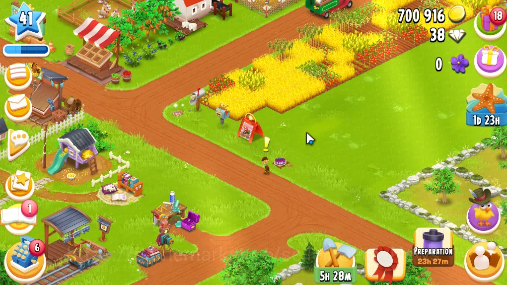 Hay Day Accounts Level 41 | Barn Storage 1100 + Silo Storage 625 | 700k Coins, 38 Diamonds |CN ON|Log Supercell ID|Take 3