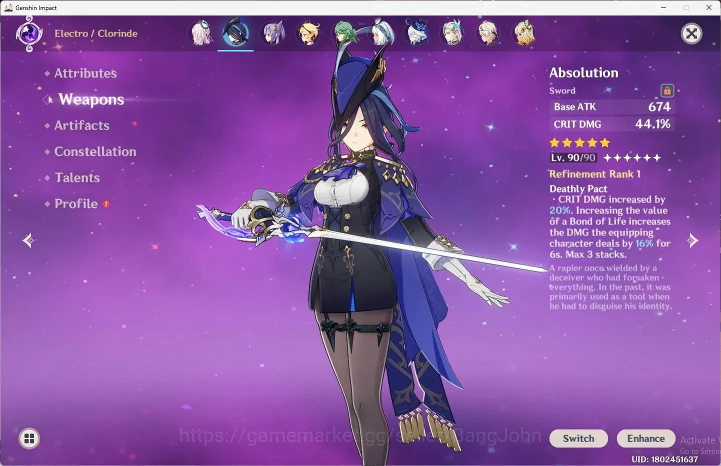 Genshin Impact Accounts ASIA | AR 58 |14 Limited + 7 Standar |[Nefer,Lauma image 5