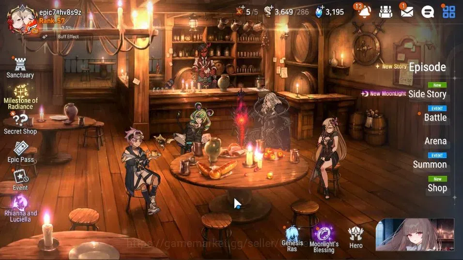Epic Seven Accounts GLOBAL UnVerif|4ML(Rhiana&Luciel,Straze,US Choux)+ image 1