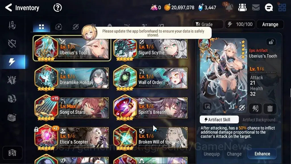 Epic Seven Accounts Global Unverif|New Era|5ML(RhianaLuciel,RueleLight image 16