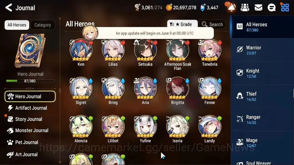 Epic Seven Accounts Global Unverif|New Era|5ML(RhianaLuciel,RueleLight image 7