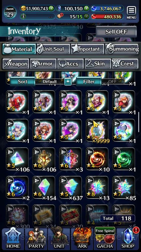 Last Cloudia Accounts GLOBAL|100K Cryst|TopTierUnits [A Roland,Lougseus  image 17