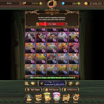 The Seven Deadly Sins: Grand Cross Accounts Midgame Asia|9M CC|73 LS,260 DM|9 LR,17 UR +Manny Collabs|Lillia6/6,Roxy