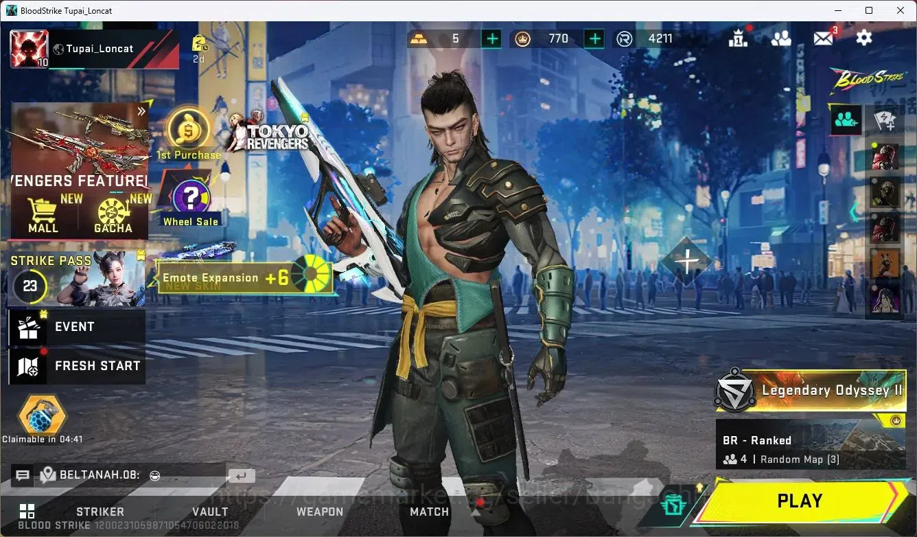 Blood Strike Accounts ASIA | 1 TR Striker | 1 ULTRA: AUG-Apocalypse | 5 image 1