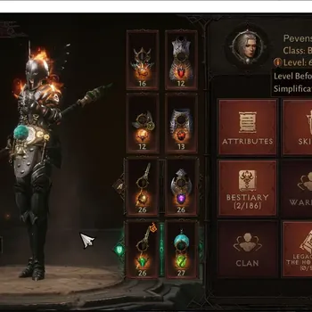 Diablo Immortal Accounts High-End NA - High Heaven | 60 (1193) Blood Knight - Vanquisher | CR 52091 | Reso 510 | Inverno VI