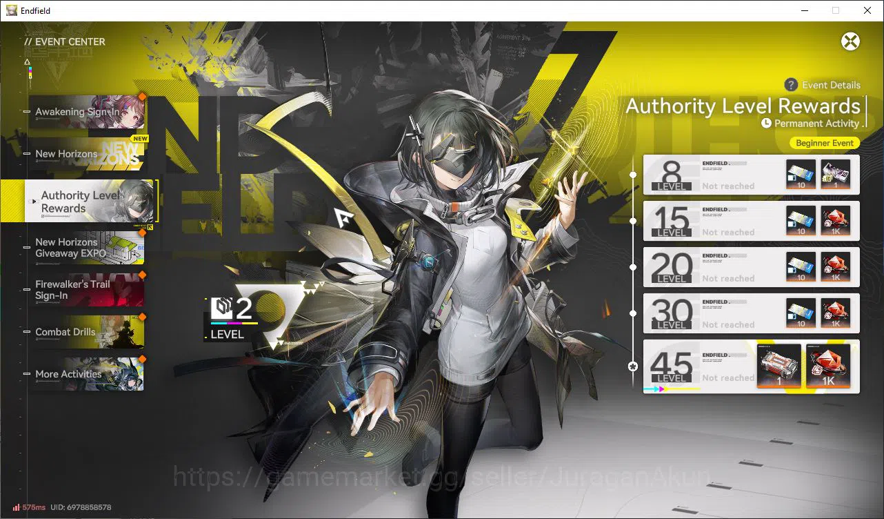 Arknights: Endfield Accounts NA/EU Lv2|1640 Arsenal|1SSR (Lifeng)+5SR Operators image 3
