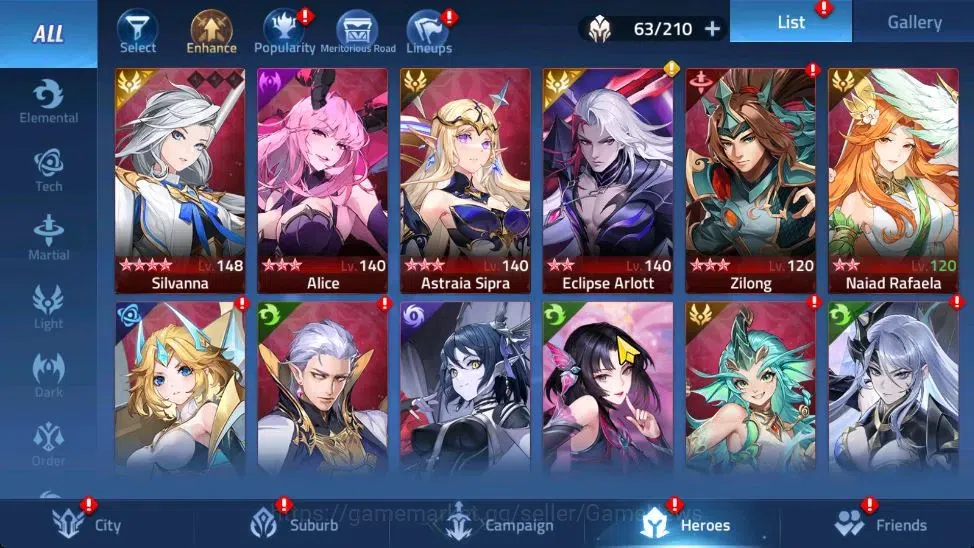 Mobile Legends: Adventure Accounts Sv 75xxx|VIP 5|Lvl 49|932K Power|Camp 27-8|Tower of Babel 260|Silvanna,Rista,Alice,A 3