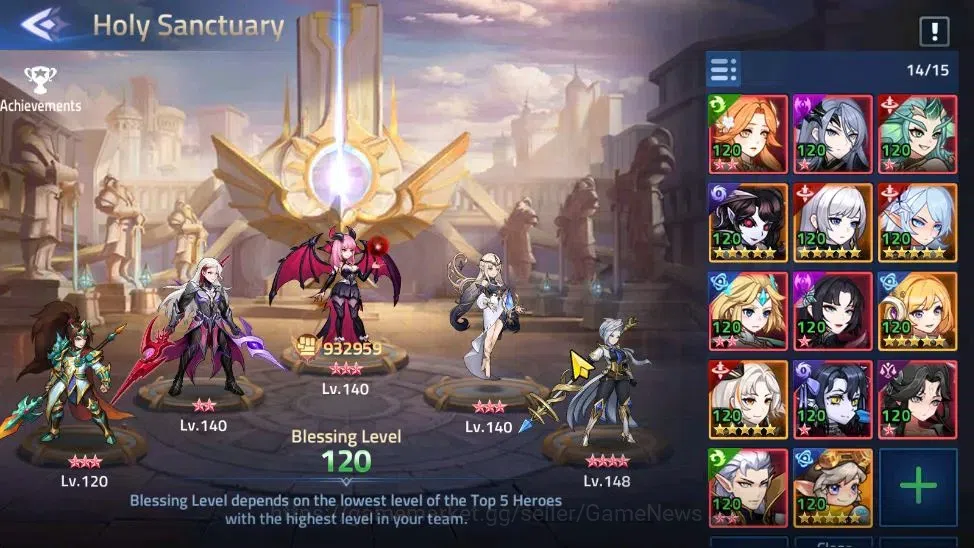 Mobile Legends: Adventure Accounts Sv 75xxx|VIP 5|Lvl 49|932K Power|Camp 27-8|Tower of Babel 260|Silvanna,Rista,Alice,A 8