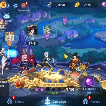 Mobile Legends: Adventure Accounts Sv 75xxx|VIP 5|Lvl 49|932K Power|Camp 27-8|Tower of Babel 260|Silvanna,Rista,Alice,A