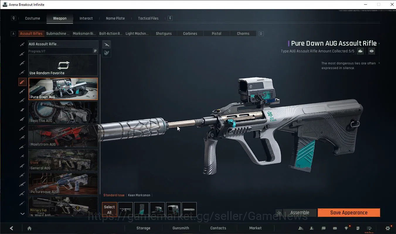 Arena Breakout: Infinite Accounts Global |Lvl 30| SV 159M | CV 138M |AUG Pure Down,A image 6