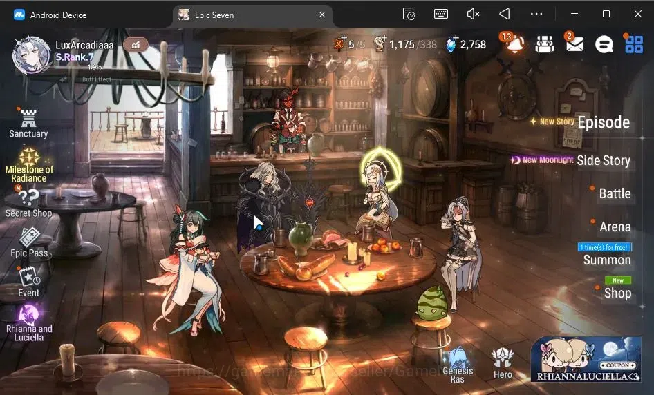 Epic Seven Accounts ASIA|23 ML(Salome,BArunka,Har setti,Ruele,Etc)+Rin image 1