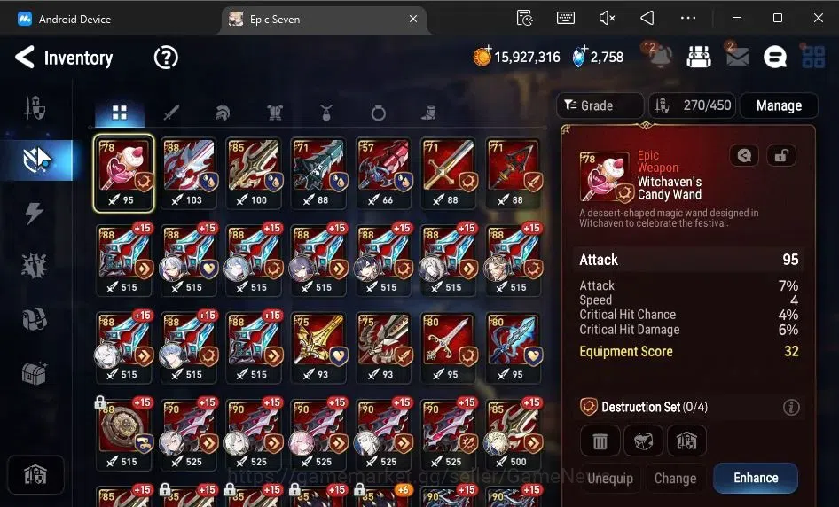 Epic Seven Accounts ASIA|23 ML(Salome,BArunka,Har setti,Ruele,Etc)+Rin image 16