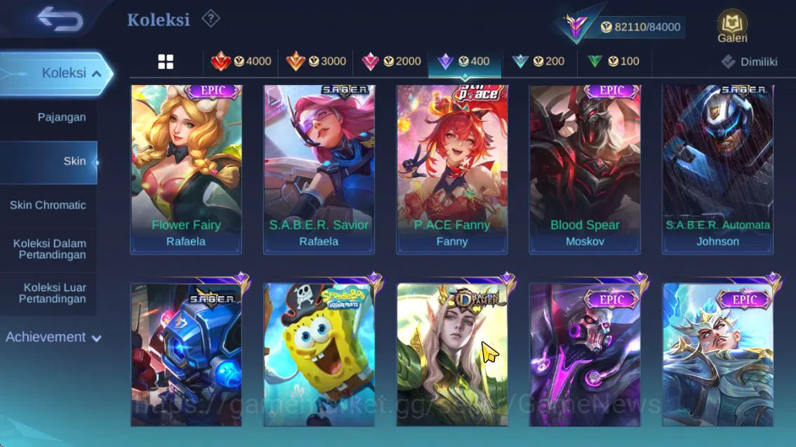 Mobile Legends: Bang Bang Accounts Hero 132|Skin 303|High Rank 108|Naruto[Julian,Vale image 11