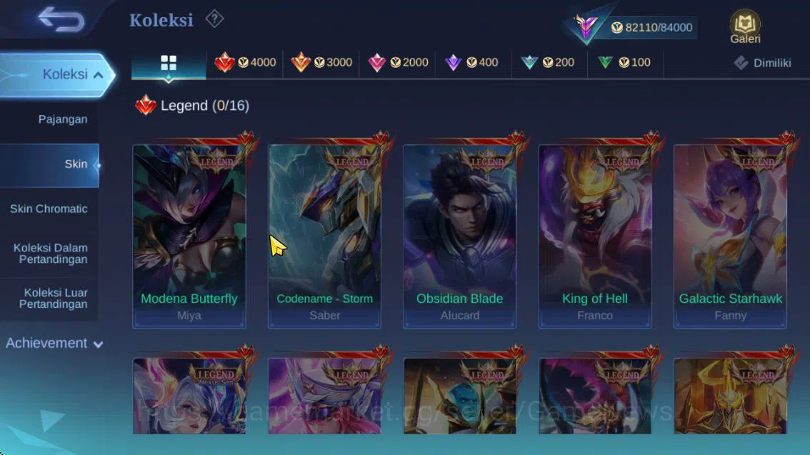 Mobile Legends: Bang Bang Accounts Hero 132|Skin 303|High Rank 108|Naruto[Julian,Vale image 7