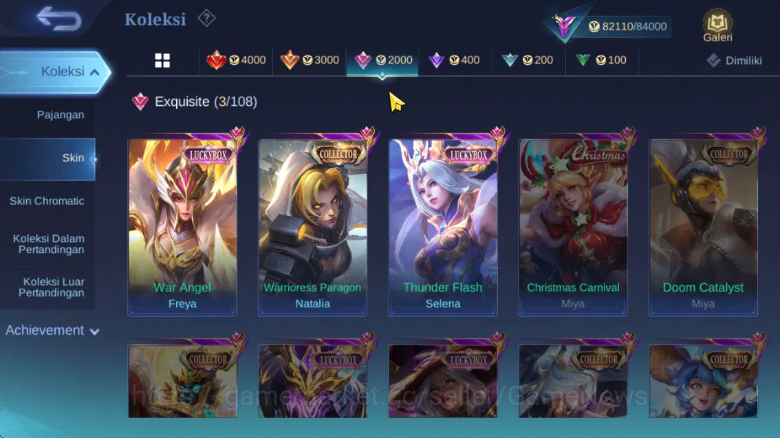 Mobile Legends: Bang Bang Accounts Hero 132|Skin 303|High Rank 108|Naruto[Julian,Vale image 9