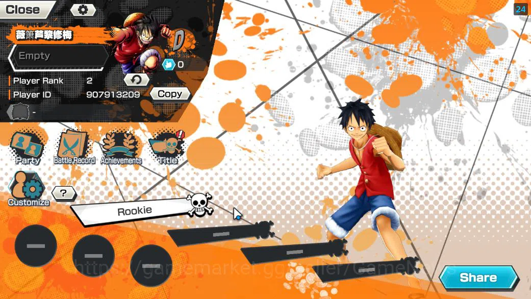 One Piece Bounty Rush Accounts Global|7 EX|BP Kuzan,KOP Gol D.Roger,G5 Monkey D.L image 2