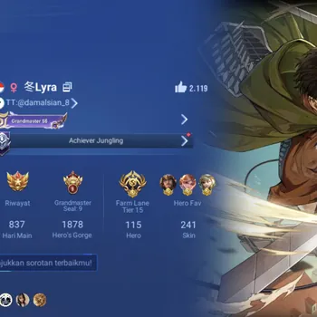 Honor of Kings Accounts Rare Skin Global Hero 115 Skin 241: AOT Levi, Precious Butterfly, Blessed Nako, 2 LNY26 (Ying, Di