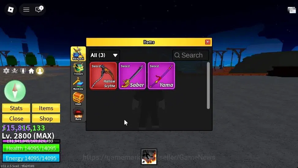 Roblox Accounts Blox Fruit |MAX Lv2800| 3,3M Beli 15k Frag| 1 Myth image 2