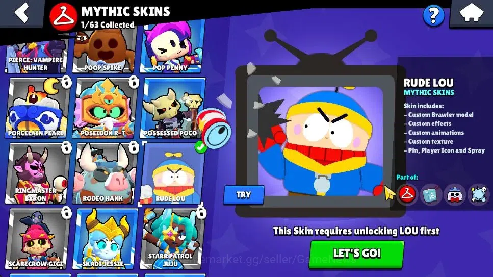 Brawl Stars Accounts 1282 Trophy|9K Bling|16 Brawlers 1 Max Lvl [Frank] image 11