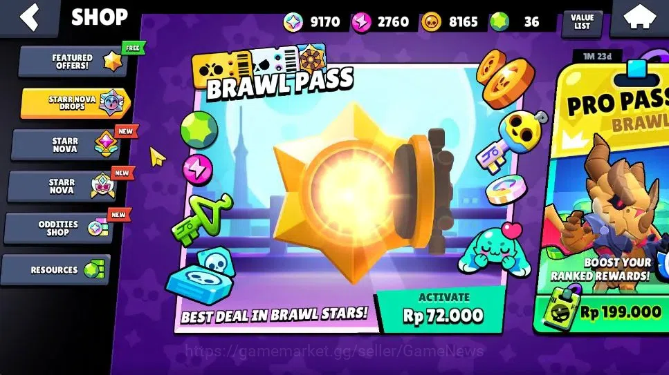 Brawl Stars Accounts 1282 Trophy|9K Bling|16 Brawlers 1 Max Lvl [Frank] image 7