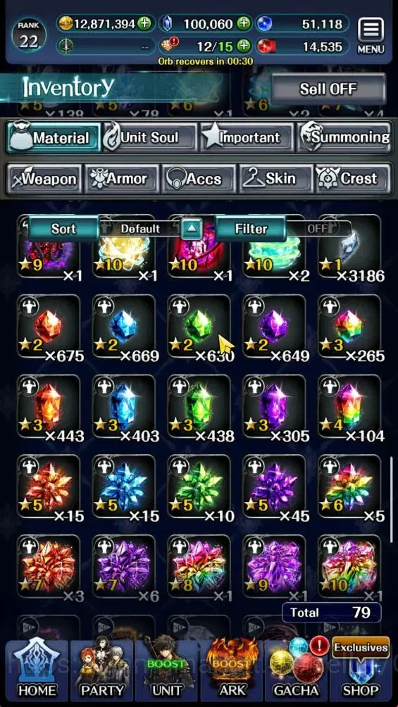 Last Cloudia Accounts GLOBAL|Rank 22|100K Cryst|TopTierUnit [Well Build  image 11