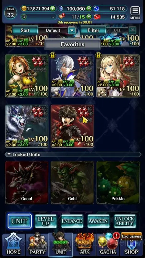 Last Cloudia Accounts GLOBAL|Rank 22|100K Cryst|TopTierUnit [Well Build  image 3