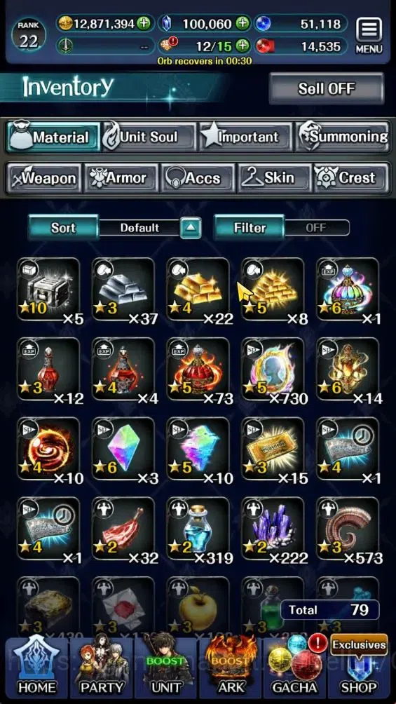 Last Cloudia Accounts GLOBAL|Rank 22|100K Cryst|TopTierUnit [Well Build  image 9
