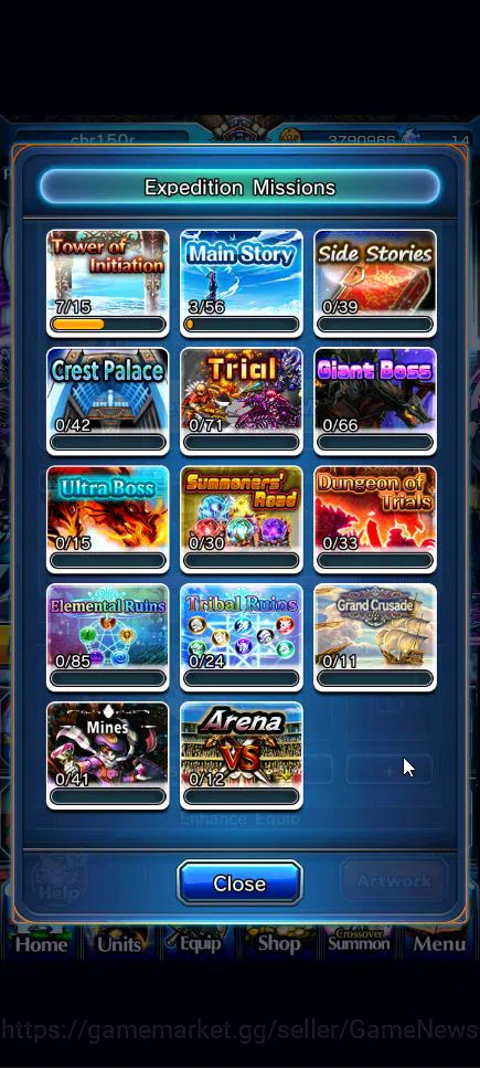 Grand Summoners Accounts Global|Rank 28|3 Ascend+2 TW|[Shizu,Combat Form Mi image 4