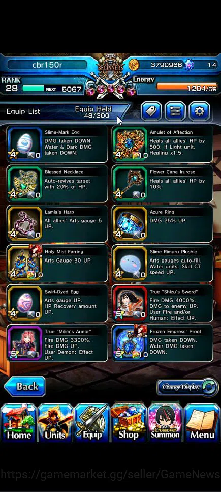 Grand Summoners Accounts Global|Rank 28|3 Ascend+2 TW|[Shizu,Combat Form Mi image 5