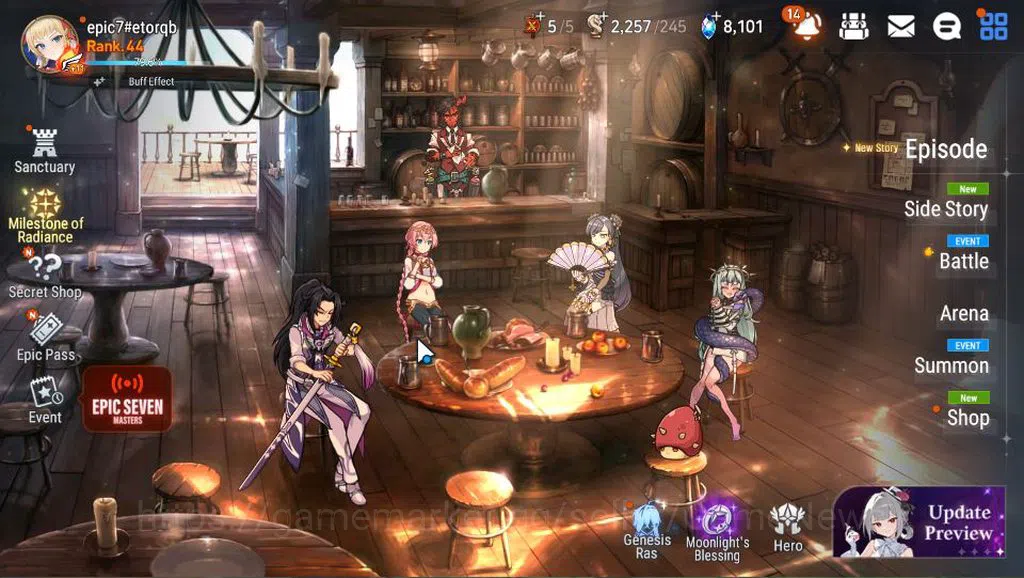 Epic Seven Accounts GLOBAL Unverif|New Era|6 ML(Salome,NM Luna,DB Seny image 1